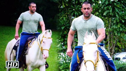 Spotted Salman Horse Riding At His Farm House Sultan