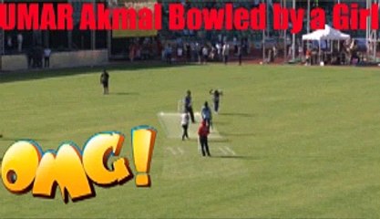 OMG Umar Akmal Bowled by a Girl in Norway