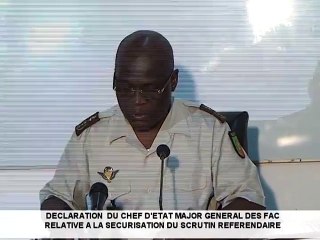 Déclaration du chef d'État major général des force armées Congolaise