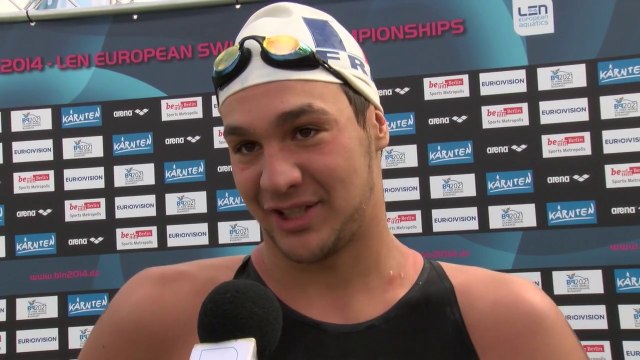 Axel Reymond, vainqueur du 25km homme en eau libre – Berlin 2014