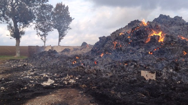 Feu de hangar agricole
