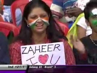 Love Prosal to Zaheer Khan on the Ground - A lot of voice in the stadium
