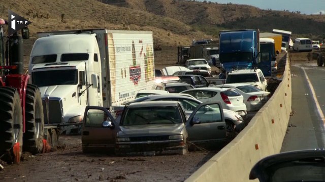 Des coulées de boue spectaculaires en Californie