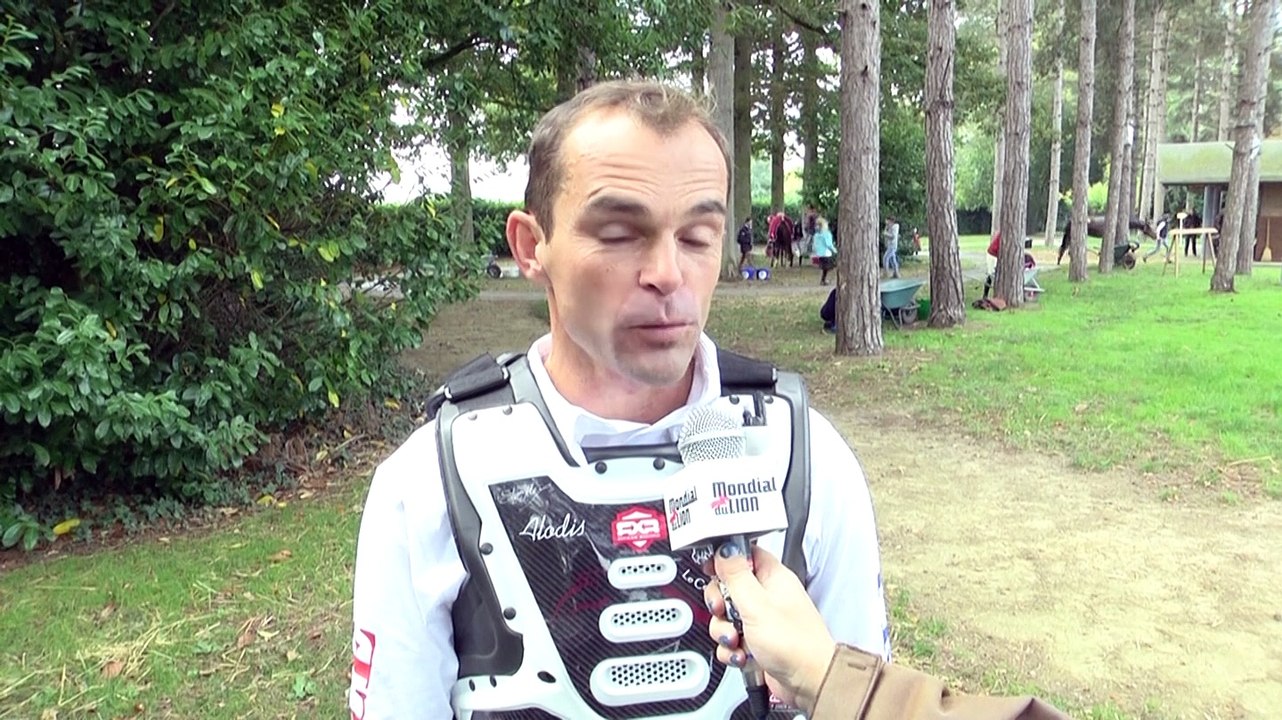 Mondial du Lion 2015, Interview de Stanislas de Zuchowicz (FRA) à l'issue de cross