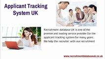 Get Applicant Tracking System in UK from Recruitment Database UK