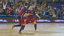 Highlights Barça Lassa (futbol sala) - Santiago Futsal (4-2) J06 Divisió d'Honor 2015/2016