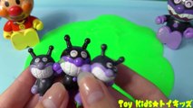 アンパンマン おもちゃアニメ 緑色のスライムで遊ぼう❤スライム Toy Kids トイキッズ animation anpanman