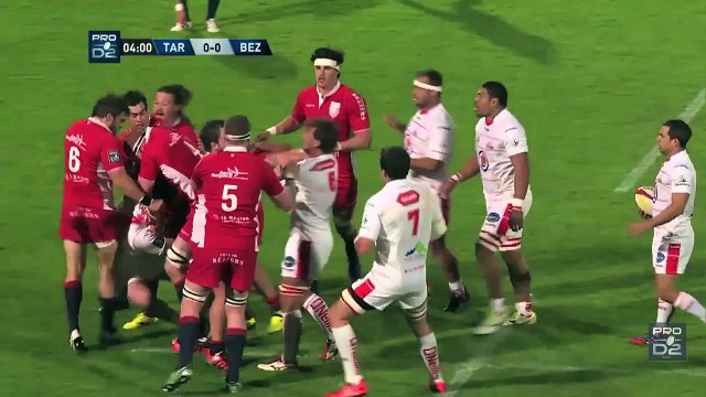 PRO D2 - Résumé Tarbes - Béziers: 19-10 - J5 - Saison 2015/2016