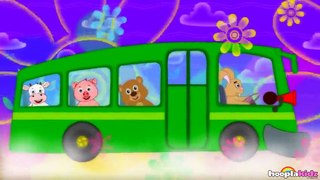 Wheels On The Bus - Green Bus - Nursery Rhymes For Children - HD Version 2 from HooplaKidz