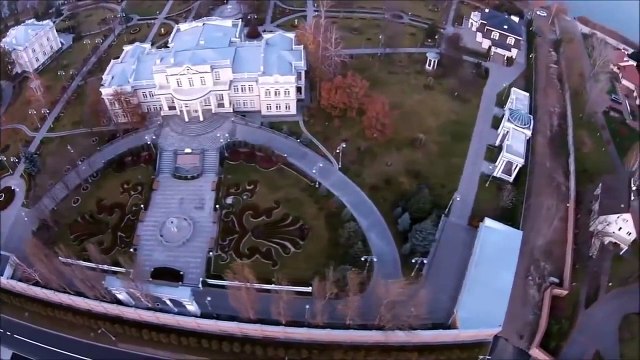 Усадьба Петра Порошенко в Козино с высоты птичьего полета.