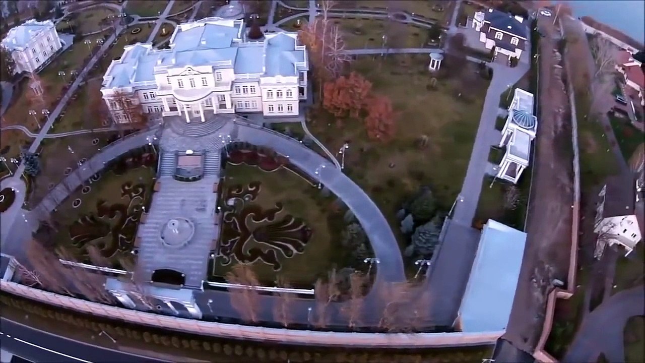 Усадьба Петра Порошенко в Козино с высоты птичьего полета.