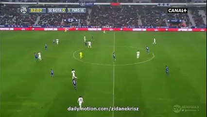 0-2 Zlatan Ibrahimovic Second Goal HD - Bastia v. Paris SG 17.10.2015 HD