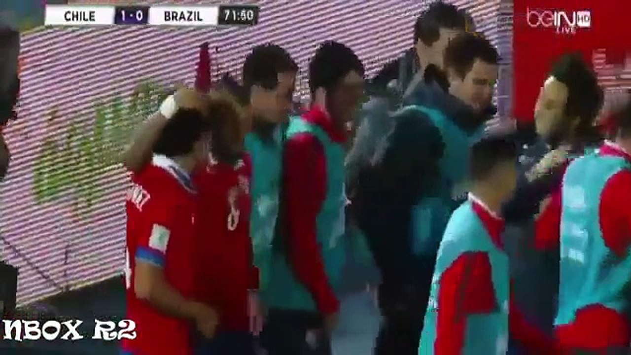 اهداف مباراة تشيلي والبرازيل 2-0 تعليق علي محمد علي{شاشة كاملة+جودة عالية}09-10-2015