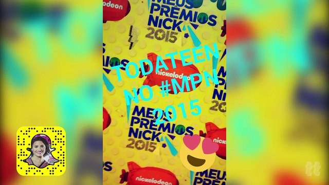 SNAPCHAT DA TODATEEN NO MEUS PRÊMIOS NICK 2015