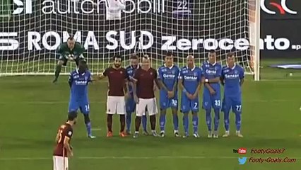 Miralem Pjanić Amazing Goal - AS Roma vs Empoli 1-0 (Serie A 2015)