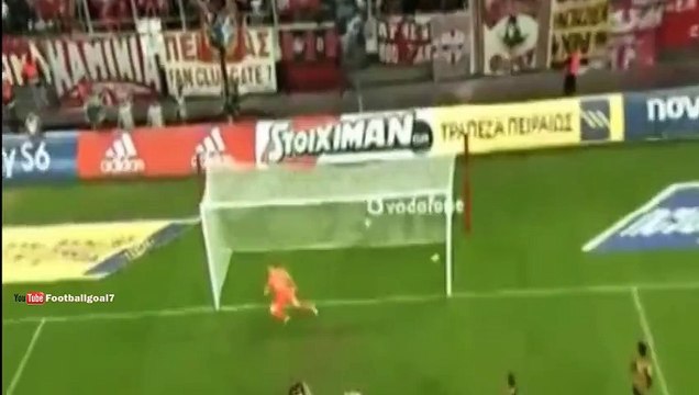 Alberto Botia Goal - Olympiakos Piraeus vs AEK Athens 1-0 Super League 2015