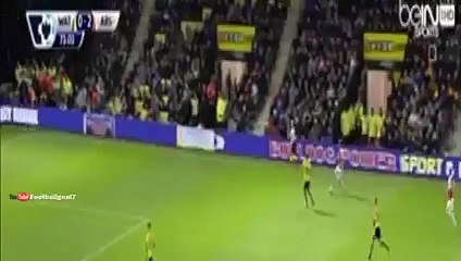 Aaron Ramsey Goal - Watford 0 - 3 Arsenal 2015