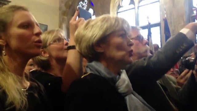 Fin de la cérémonie en l'honneur de Maurice Dutel, grand officier de la légion d'honneur