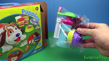 Play-Doh Puppies Playset, Play Dough Cute Puppies
