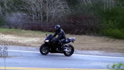 Motorcycle Crash - Shifting Error, Rider Hits Guardrail-ESzMA-YlS6U