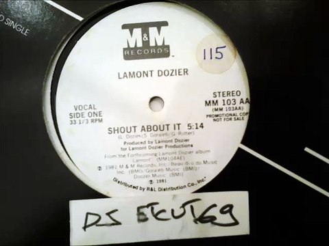 LAMONT DOZIER -SHOUT ABOUT IT(RIP ETCUT)M&M REC 81