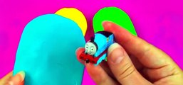 Play-Doh Ice Cream Popsicle Surprise Eggs Thomas Tank Engine Spongebob Toys Cookie Monster FluffyJet [Full Episode]