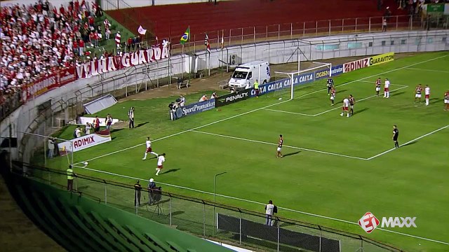 Frontini aproveita cruzamento e abre o placar para o Vila Nova