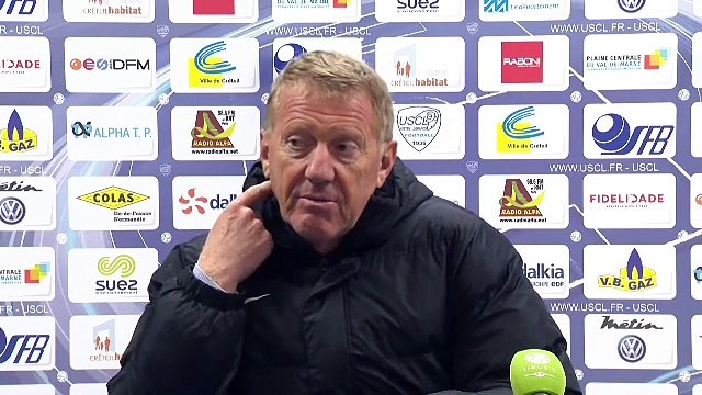 Réaction d'Alex Dupont après US Créteil-Lusitanos - Stade Brestois 29