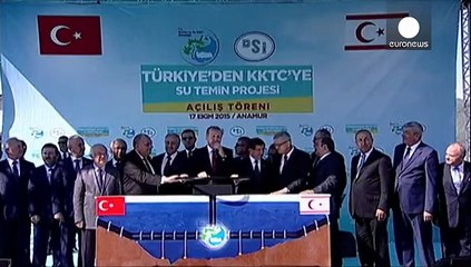 KKTC Su Temin Projesi'nde vanalar açıldı