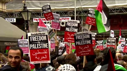 مظاهرات في عواصم أوربية للتنديد بالانتهاكات الإسرائيلية في فلسطين
