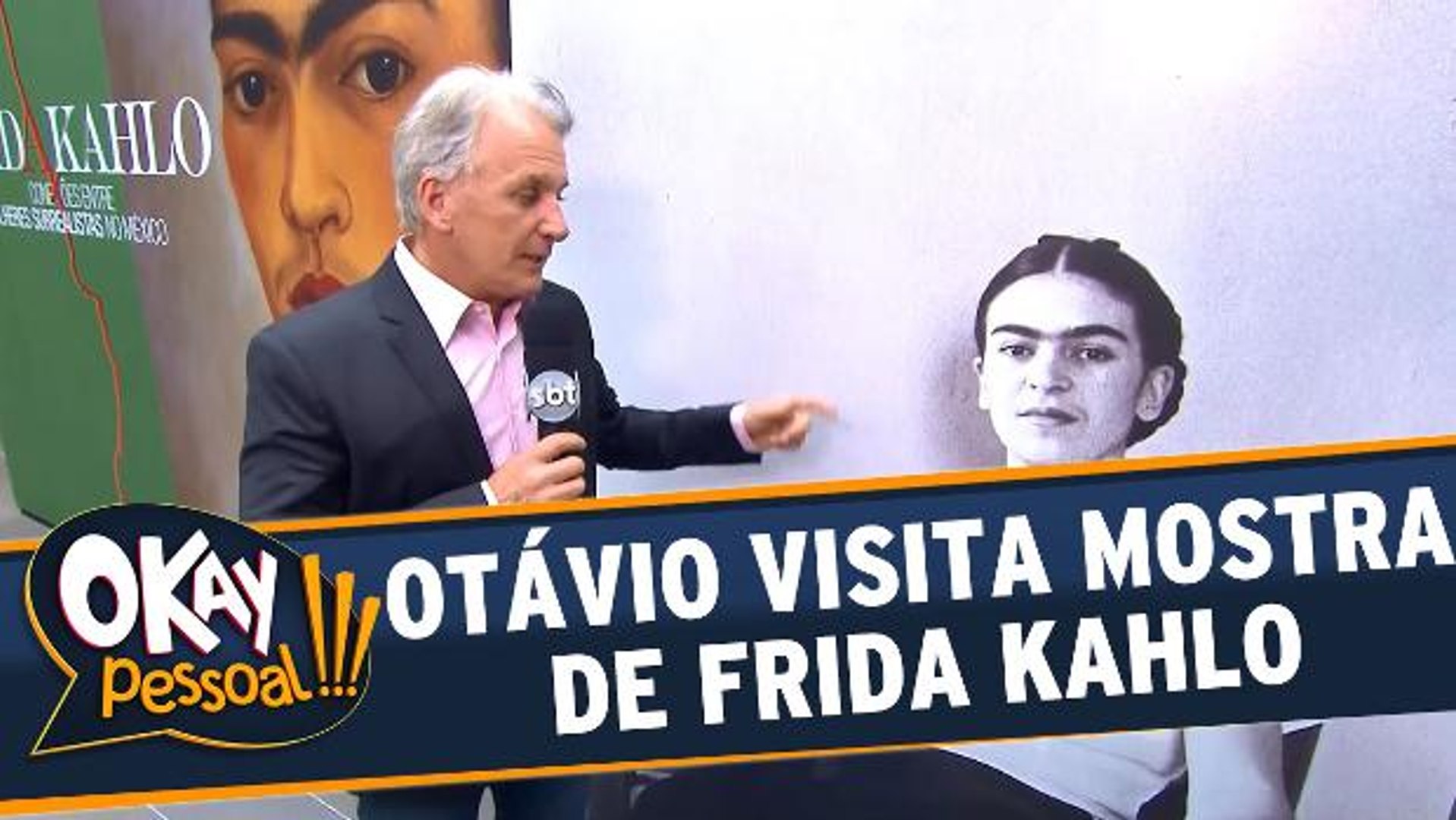⁣Otávio Mesquita visita exposição sobre Frida Kahlo