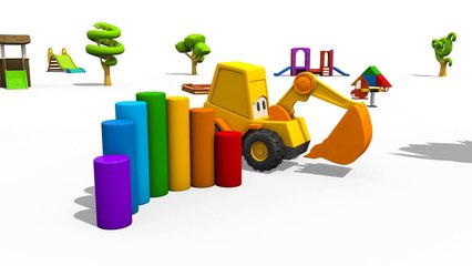 Toy Trucks: Find the AMBULANCE! Excavator Max Surprise Eggs Hot & Cold Playground Games!