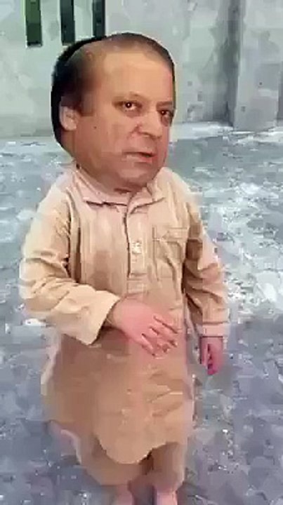 nawaz sharif dancing on imran khan jalsa