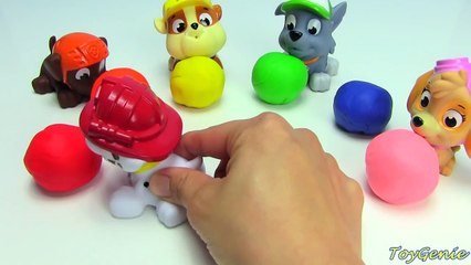 Paw Patrol Pup Squirters Play Doh Surprise Marshall Guess the Shopkins