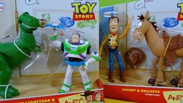 Toy Story Juguetes de Andy Woody con Bullseye y Buzz Lightyear con Rex - Juguetes de Disne