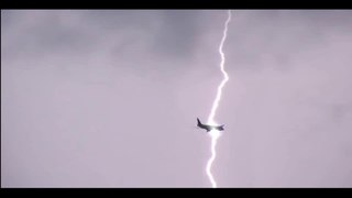 Airplane Struck By Lightning