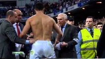 Cristiano Ronaldo gives his shirt to injured fan