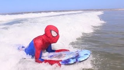 New Spiderman Bath Time - In Real Life | Tropical Island Adventure | Superhero Movie