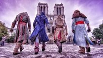 Assassins Creed Unity Meets Parkour in Real Life - 4K!