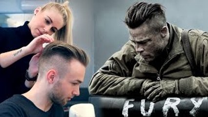 Brad Pitt Hair from FURY | Professional Guide on Mens Undercut