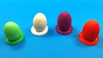*PLAY DOH* Learn Colours with Play-Doh Surprise Eggs! Opening Play Dough Eggs with Toys