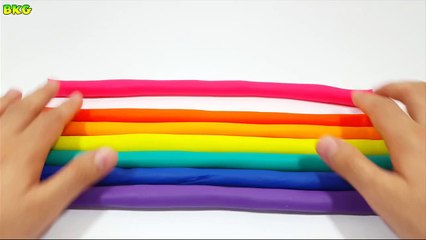 Play-doh Rainbow Playdough - How To Make Easy Rainbow