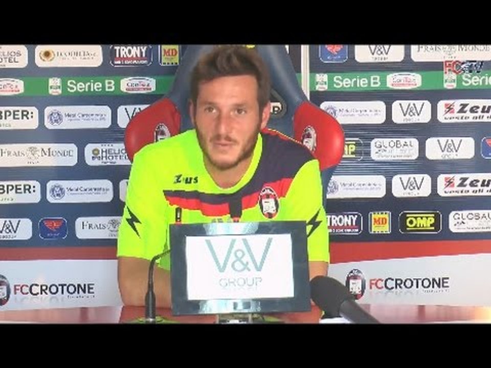 Sala Stampa, De Giorgio e Capezzi al termine di Crotone-Livorno