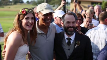 President Obama Crashes California Wedding At Golf Course