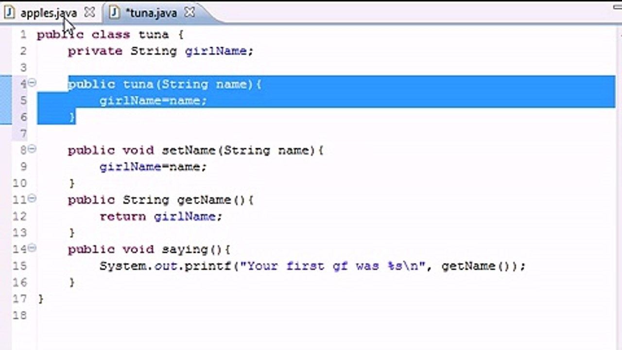 Java Level 1 Tutorial - 17 - Constructors - Sumeet Khan