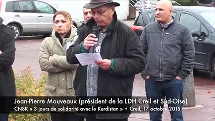 20151017-Creil-Intervention de Jean-Pierre Mouveaux (LDH) à la manifestation de solidarité avec le Kurdistan