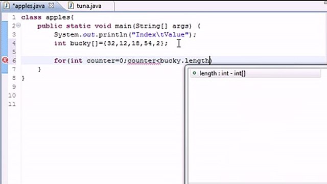 Java Level 1 Tutorial - 28 - Creating an Array Table - Sumeet Khan