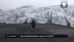 Francois Hollande visits Iceland glacier