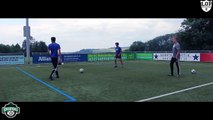 Amazing One Legged Football Skills & Crossbar Trick Shots!