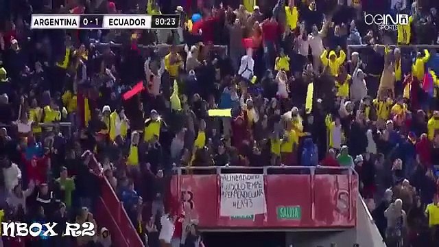 اهداف مباراة الاكوادور والارجنتين 2-0 تعليق حفيظ دراجي{شاشة كاملة+جودة عالية}09-10-2015